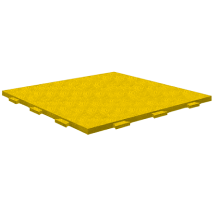 Резиновая плитка 1000x1000x40 мм со скрытым крепежным замком