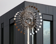 Скульптура из нержавеющей стали Пульсар Стандартный размер, трубчатое основание из нержавеющей стали Скульптура из нержавеющей стали Пульсар Стандартный размер, трубчатое основание из нержавеющей стали