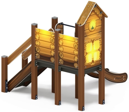 Горка с домиком - ИО 41.01.05-02 - (ЭКО) H=900, фото 2