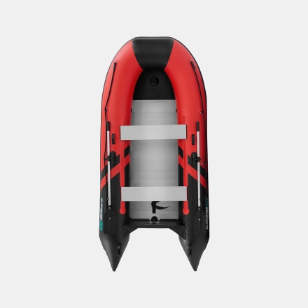 Gladiator B 330 AL LIGHT Красно-черный моторная лодка ПВХ Алюминиевый пайол, фото 1