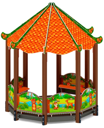 Беседка-пагода Карнавал (Полянка) - МФ 10.22.01-02, фото 3