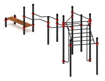 Воркаут ЛОВ 108 красный ВТ 102.21-01