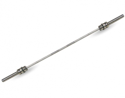 Прямой усиленный гриф Barbell MB-BarM50-2200O, олимпийский замок, до 350 кг, фото 1