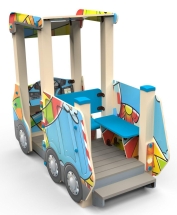 Машинка с прицепом, паттерн "Фэнтази" МД036.00.02.17