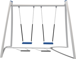 Качели двухсекционные Кураж Fairytale КЧ081.00.2 для детской площадки, фото 2