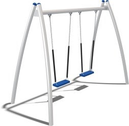 Качели двухсекционные Кураж Fairytale КЧ081.00.2 для детской площадки, фото 1