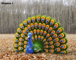Топиари павлин Радужный Модель 1- газон Eco, фото 1