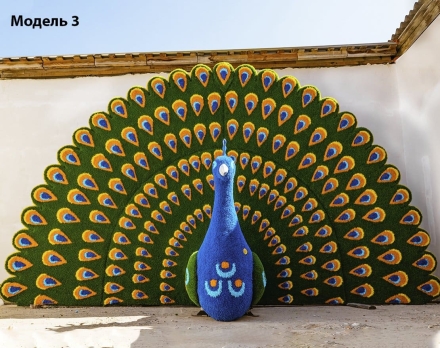 Топиари павлин Радужный Модель 1- газон Eco, фото 7