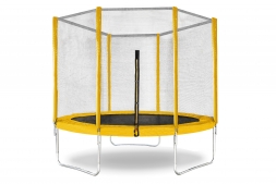 Батут с защитной сеткой &quot;Trampoline 10&quot; диаметр 3,0 м жёлтый, фото 1