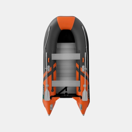 Gladiator B 330 AL LIGHT Оранжево-темносерый моторная лодка ПВХ Алюминиевый пайол, фото 1