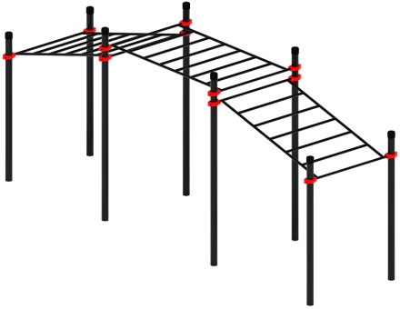 Воркаут ЛОВ 89 красный ВТ 101.22-01, фото 4