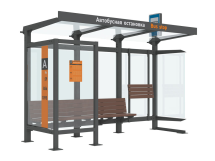 Остановочный павильон «Городской центр», DoorHan Остановочный павильон «Городской центр», DoorHan