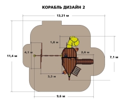 Детская площадка Rainbow Корабль Дизайн 2 для детской площадки, фото 4 Детская площадка Rainbow Корабль Дизайн 2 для детской площадки, фото 4