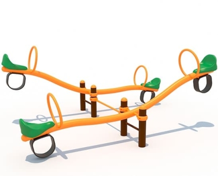 Качели-балансир Лодочка 2 КЧ096 для детской площадки, фото 1