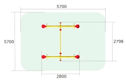 Качели-балансир Лодочка 2 КЧ096 для детской площадки, фото 3 Качели-балансир Лодочка 2 КЧ096 для детской площадки, фото 3