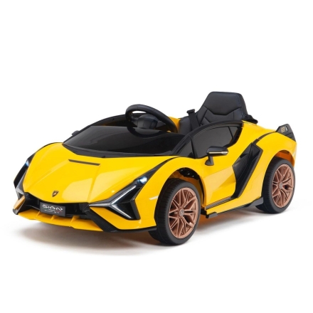 Электромобиль Lamborghini Sian 4WD желтый, фото 1