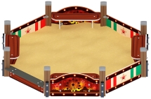 Песочница восьмигранная Карнавал (Шапито) - ИО 5.01.04-20 Песочница восьмигранная Карнавал (Шапито) - ИО 5.01.04-20