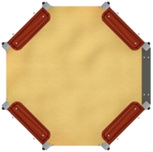 Песочница восьмигранная Карнавал (Шапито) - ИО 5.01.04-20 Песочница восьмигранная Карнавал (Шапито) - ИО 5.01.04-20