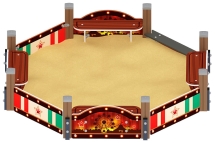 Песочница восьмигранная Карнавал (Шапито) - ИО 5.01.04-20 Песочница восьмигранная Карнавал (Шапито) - ИО 5.01.04-20