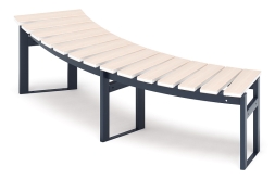 Модульная скамья радиальная (беленый дуб) МФ 42.01.17-01, фото 4 Модульная скамья радиальная (беленый дуб) МФ 42.01.17-01, фото 4