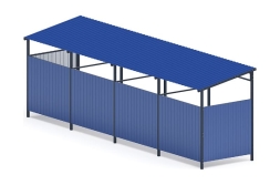 Навес контейнерной площадки для мусора (4 секции) МФ 55.02.03.4-03, фото 3