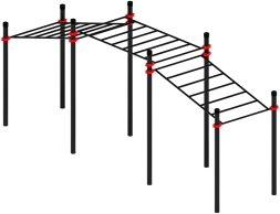 Воркаут ЛОВ 108 красный ВТ 102.22-01, фото 2