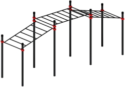 Воркаут ЛОВ 108 красный ВТ 102.22-01, фото 3