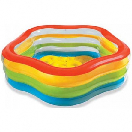 56495NP Бассейн надувной "Summer colors pool", 185х180х53см, фото 1