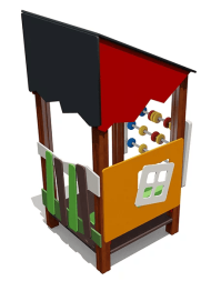 Игровой домик ВСТ 5601 со счетами для детской площадки, фото 1