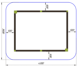 Песочница Стрекоза M ПСL-04 для детской площадки, фото 2