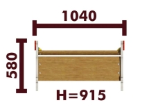 Скамейка детская Гусь 26005 для игровой площадки