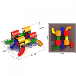 Детская площадка Фокус 4.1, фото 3 Детская площадка Фокус 4.1, фото 3
