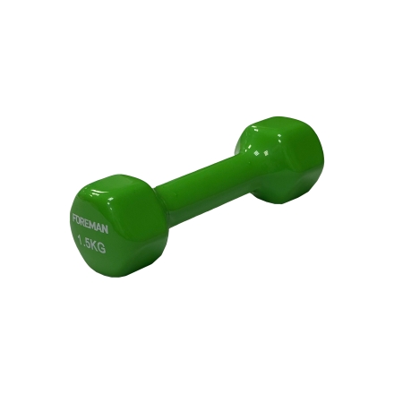 Виниловые гантели для аэробики FOREMAN IVD-KG 1,5 кг пара, фото 1