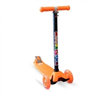 Самокат четырехколесный MAXI LED MF-MAXI-LED оранжевый