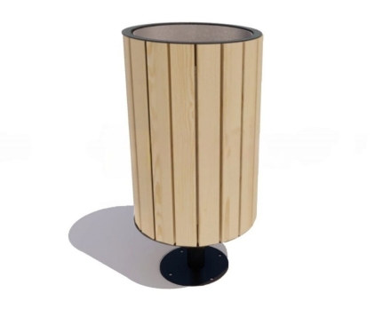 Урна Эстель круглая на ножке (лиственница), фото 2