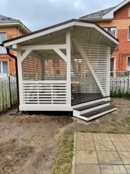 Угловая беседка ГЕОМЕТРИЯ, фото 3