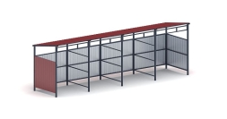 Навес контейнерной площадки для мусора (4 секции) МФ 55.02.03.4-04, фото 3