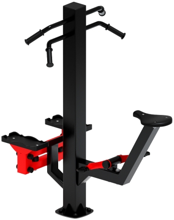 Степ+Вело (красный) - Уличный тренажер - СТ 018-11.И1, фото 3