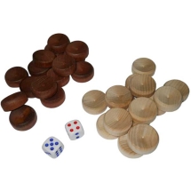 Комплект для игры Нарды средние фишки и зарики Комплект для игры Нарды средние фишки и зарики