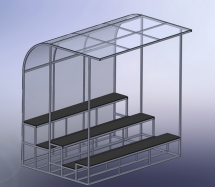 Трибуны крытая трехрядная Трибуны крытая трехрядная