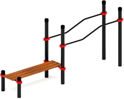 Воркаут ЛОВ 89 красный ВТ 101.23-01, фото 2