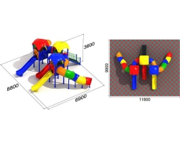 Детская игровая площадка Улитка 2.2.2, фото 2 Детская игровая площадка Улитка 2.2.2, фото 2