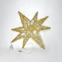 Световая фигура Звезда Рождественская плоская 1,5 м, фото 2