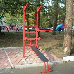 УТ101 Атлетич. комплекс ( Тр.60х60) с турником, фото 2