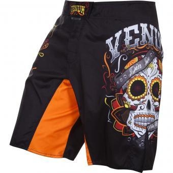 Шорты ММА Venum Santa Muerte 2.0 Black, фото 1