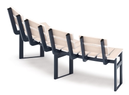 Модульная скамья радиальная (беленый дуб) МФ 42.01.18-01, фото 4 Модульная скамья радиальная (беленый дуб) МФ 42.01.18-01, фото 4