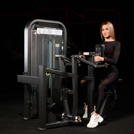 E-5034 Гребная тяга с упором на грудь (Vertical Row). Стек 105 кг., фото 2