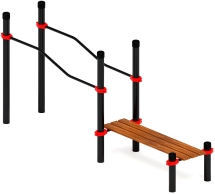 Воркаут ЛОВ 108 красный ВТ 102.23-01