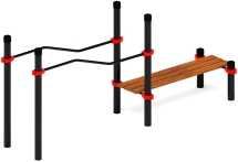 Воркаут ЛОВ 108 красный ВТ 102.23-01