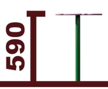 Песочный столик Цветок h 590 мм 02019.21 для детской площадки Песочный столик Цветок h 590 мм 02019.21 для детской площадки